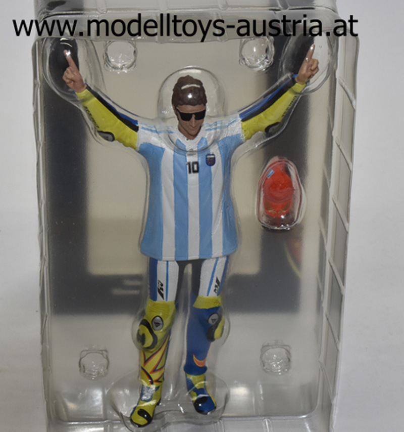 Figur Valentino ROSSI 2015 Moto GP Sieger Argentinien MARADONA SHIRT 1:12 Figur Valentino ROSSI 2015 Moto GP Sieger Argentinien MARADONA SHIRT 1:12